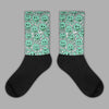 Jordan 1 High OG Green Glow DopeSkill Sublimated Socks Slime Graphic Streetwear