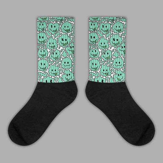 Jordan 1 High OG Green Glow DopeSkill Sublimated Socks Slime Graphic Streetwear