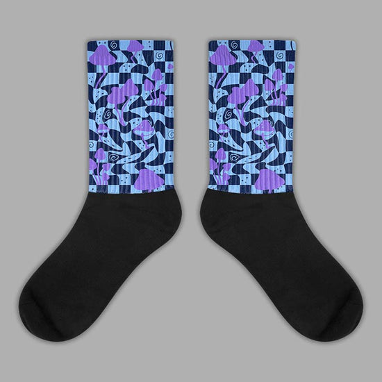 Jordan 5 SE “Georgetown” DopeSkill Sublimated Socks Mushroom Graphic Streetwear