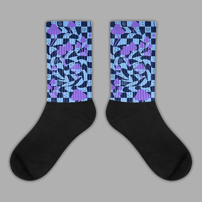 Jordan 5 SE “Georgetown” DopeSkill Sublimated Socks Mushroom Graphic Streetwear