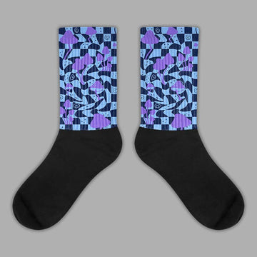 Jordan 5 SE “Georgetown” DopeSkill Sublimated Socks Mushroom Graphic Streetwear