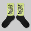 Luminous Green 5s DopeSkill Sublimated Sock Hustle Graphic