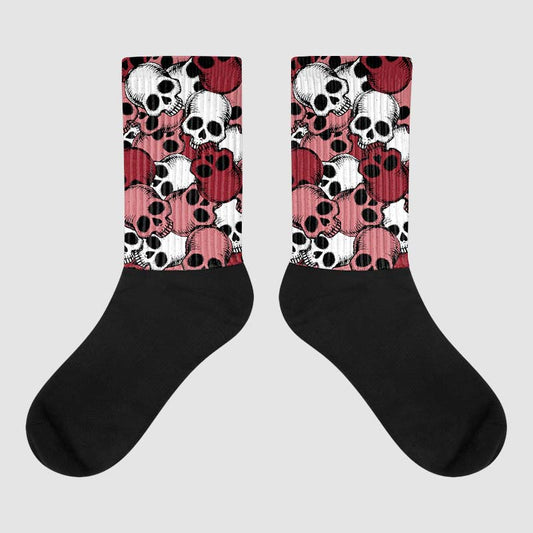 Valentine's Day Collection DopeSkill Sublimated Socks Drawn Skulls Graphic