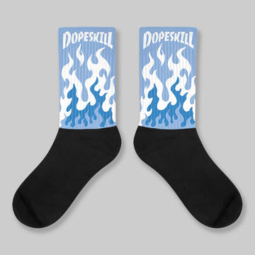 Forget Me Not 4s DopeSkill Sublimated Sock FIRE Graphic