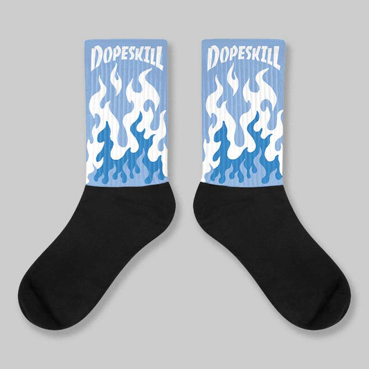 Forget Me Not 4s DopeSkill Sublimated Sock FIRE Graphic