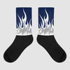 Jordan Spiz’ike Low “White/Obsidian” DopeSkill Sublimated Socks FIRE Graphic Streetwear