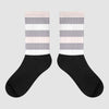 Jordan 2 Cement Grey DopeSkill Sublimated Socks Horizontal Stripes Graphic Streetwear