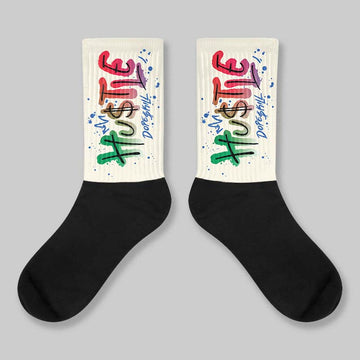 “285” Atlanta 11s DopeSkill Sublimated Sock Hustle Graphic