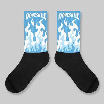 UNC 11s DopeSkill Sublimated Socks FIRE Graphic