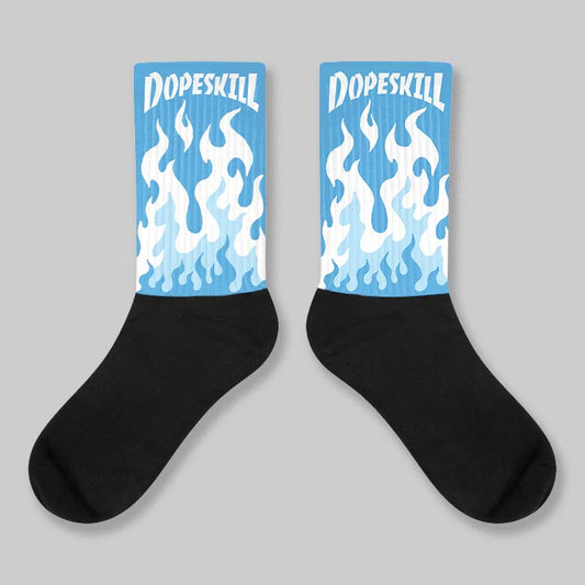 UNC 11s DopeSkill Sublimated Socks FIRE Graphic