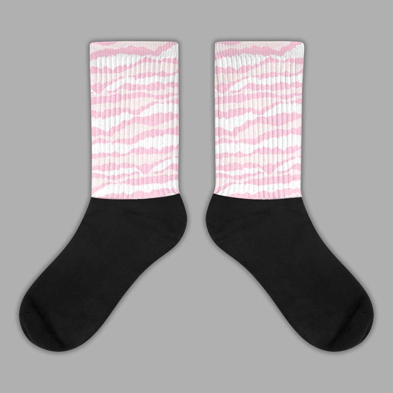 Dunk Low LX Pink Foam DopeSkill Sublimated Socks Abstract Tiger Graphic Streetwear