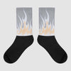 Jordan 4 Retro Frozen Moments DopeSkill Sublimated Socks FIRE Graphic Streetwear