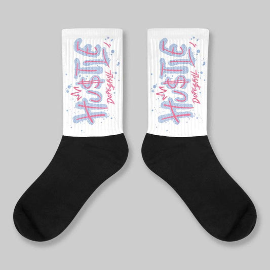 Cobalt Bliss 3s DopeSkill Sublimated Sock Hustle Graphic