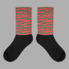 Dunk Mystic Red Cargo Khaki DopeSkill Sublimated Socks Abstract Tiger Graphic Streetwear