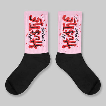 Arctic Pink 5s DopeSkill Sublimated Sock Hustle Graphic