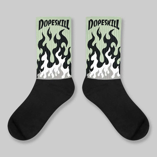 Seafoam 4s 2025 DopeSkill Sublimated Sock FIRE Graphic