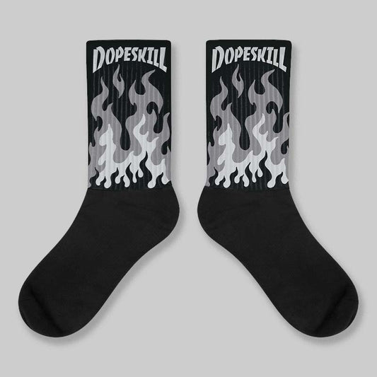 Fear 4s DopeSkill Sublimated Socks FIRE Graphic