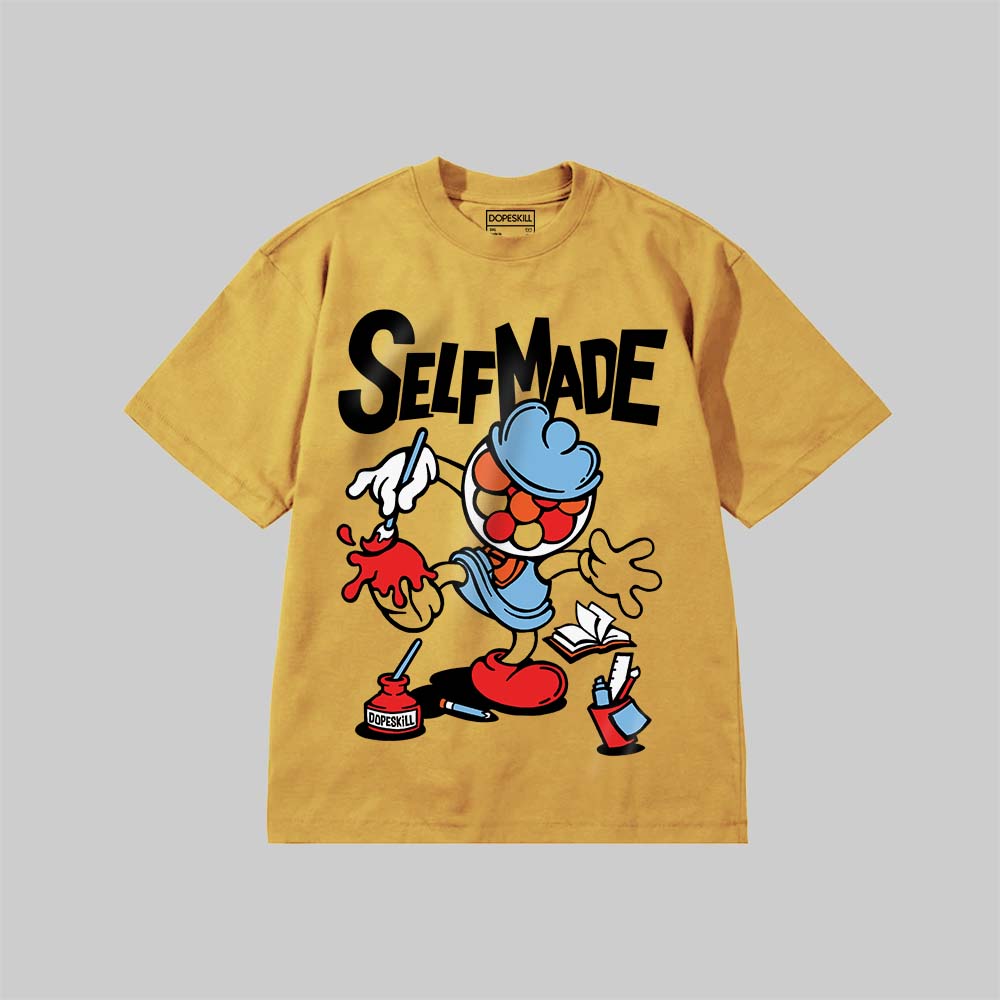 Self Made DopeSkill Premium T-shirt Streetwear - Mustard