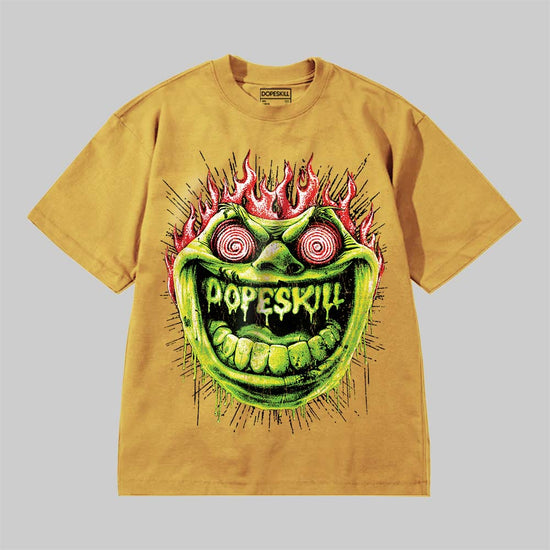 Hellfire DopeSkill Premium T-shirt Streetwear - Mustard