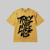 They Not Like Us DopeSkill Premium T-shirt Streetwear - Mustard 