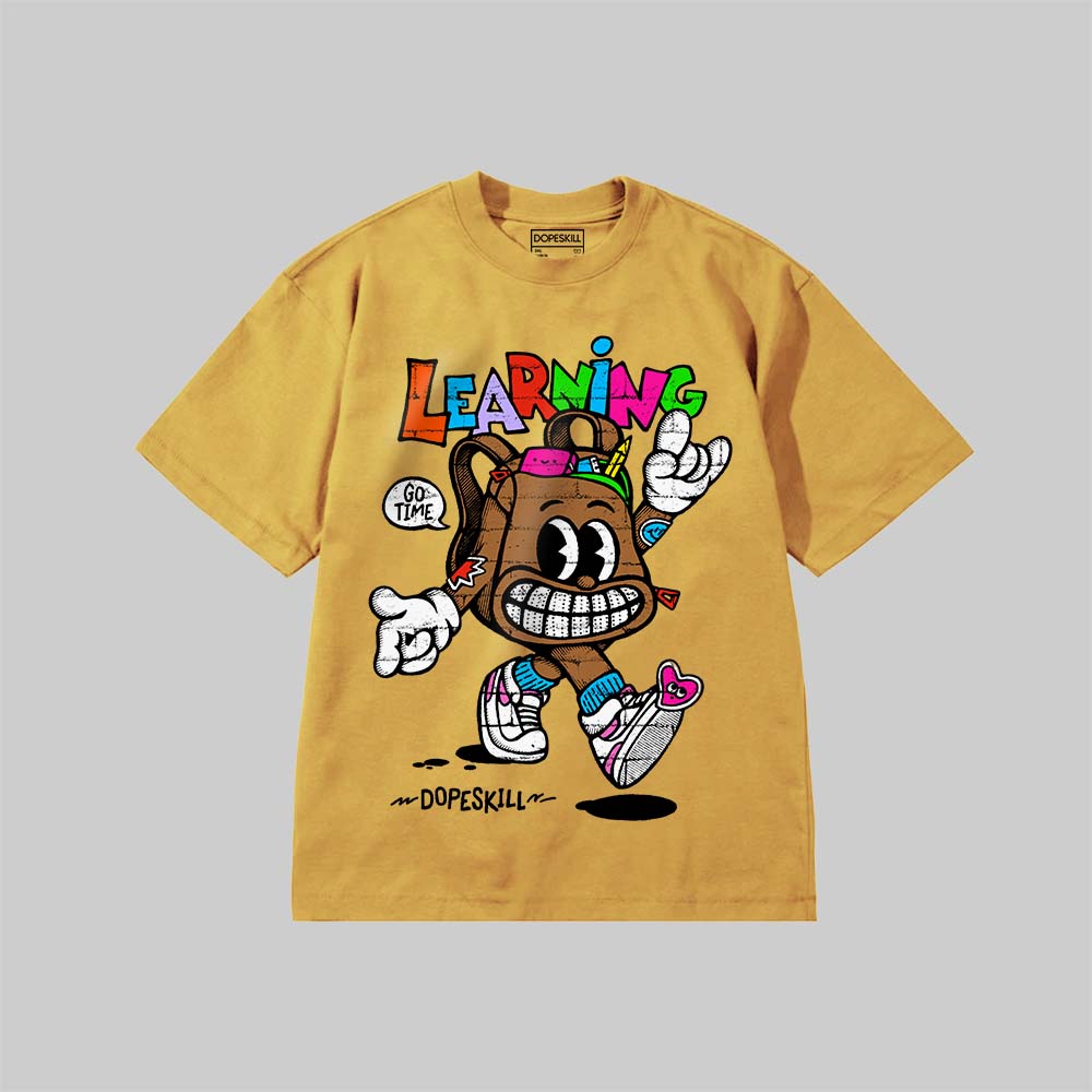 Learning DopeSkill Premium T-shirt Streetwear - Mustard