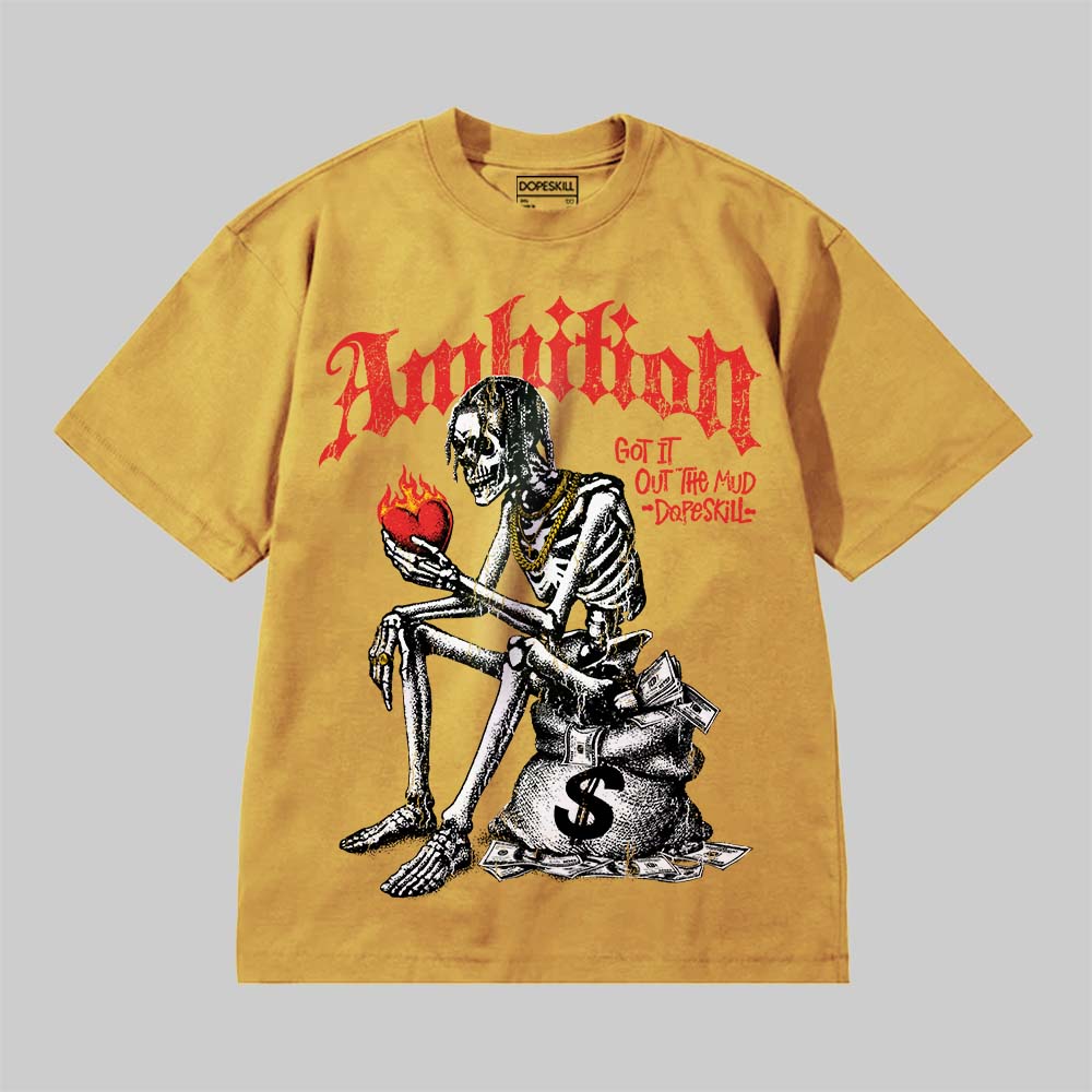 Ambition DopeSkill Premium T-shirt Streetwear - Mustard