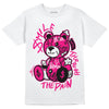 Jordan 1 Low GS “Fierce Pink” Dopeskill T-Shirt Smile Through The Pain Graphic Streetwear - White 