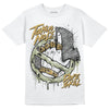 Jordan 5 Jade Horizon DopeSkill T-Shirt Takin No L's Graphic Streetwear - White