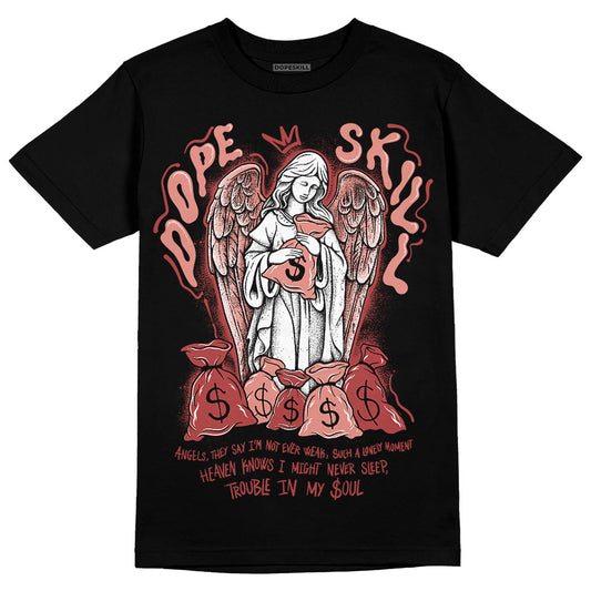 Jordan 13 “Dune Red” DopeSkill T-Shirt Angels Graphic Streetwear - Black