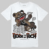 Jordan 1 Low OG “Mocha” DopeSkill T-Shirt Born To Be Rich Graphic Streetwear - White