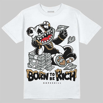 New Balance 1906R ‘White Gold’ DopeSkill T-Shirt Born To Be Rich Graphic Streetwear - White