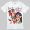 Jordan 3 “Wings” DopeSkill T-Shirt Looking For Love Graphic Streetwear - White