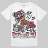 New Balance 1906R Silver Classic Crimson DopeSkill T-Shirt Born To Be Rich Graphic Streetwear - White 