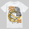 New Balance 9060 Varsity Gold (GS) DopeSkill T-Shirt Takin No L's Graphic Streetwear - White