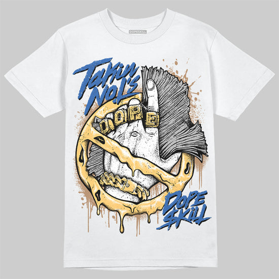 Travis Scott x Air Jordan 1 Low OG “Canary” DopeSkill T-Shirt Takin No L's Graphic Streetwear - WHite 