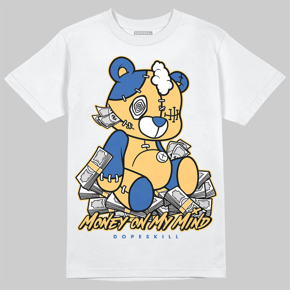 Travis Scott x Air Jordan 1 Low OG “Canary” DopeSkill T-Shirt MOMM Bear Graphic Streetwear - White