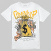 New Balance 9060 Varsity Gold (GS) DopeSkill T-Shirt Money Bag Coming Up Graphic Streetwear - White