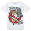 Jordan 4 Retro 'Wet Cement' DopeSkill T-Shirt Takin No L's Graphic Streetwear - White