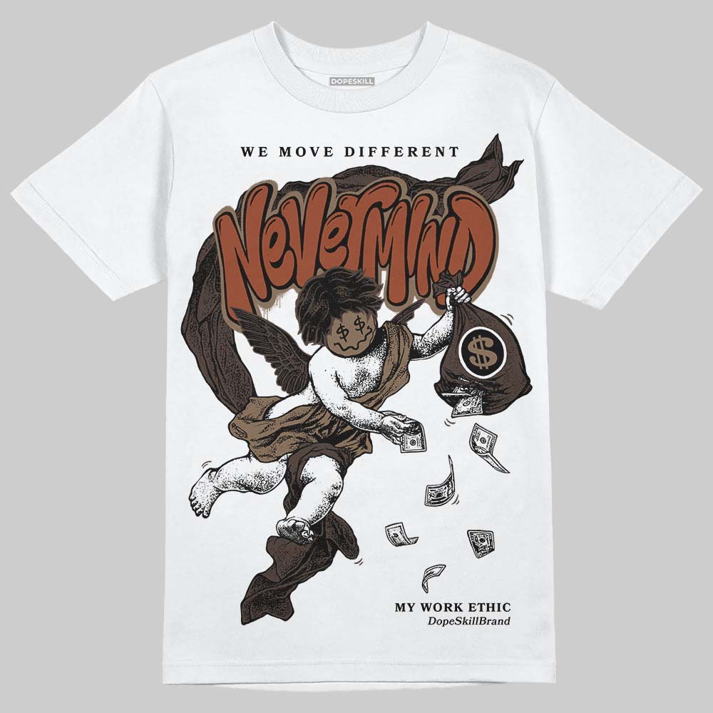 Jordan 1 Low OG “Mocha” DopeSkill T-Shirt Nevermind Graphic Streetwear - White