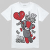 Jordan 3 “Cement Grey” DopeSkill T-Shirt Love Sick Graphic Streetwear - White