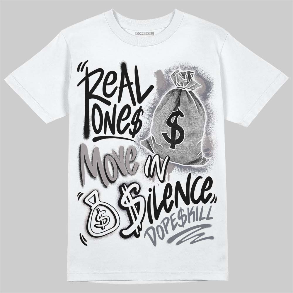 Lanvin Curb Sneakers White Anthracite DopeSkill T-Shirt Real Ones Move In Silence Graphic Streetwear - White