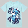 Dunk Low GS “Glacier Blue” DopeSkill Chambray T-shirt Smile Through The Pain Graphic Streetwear