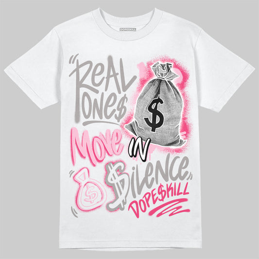 Jordan 3 “Wings” DopeSkill T-Shirt Real Ones Move In Silence Graphic Streetwear - WHite