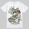 Travis Scott x Jordan 1 Medium Olive DopeSkill T-Shirt Smile Through The Pain Graphic Streetwear - White