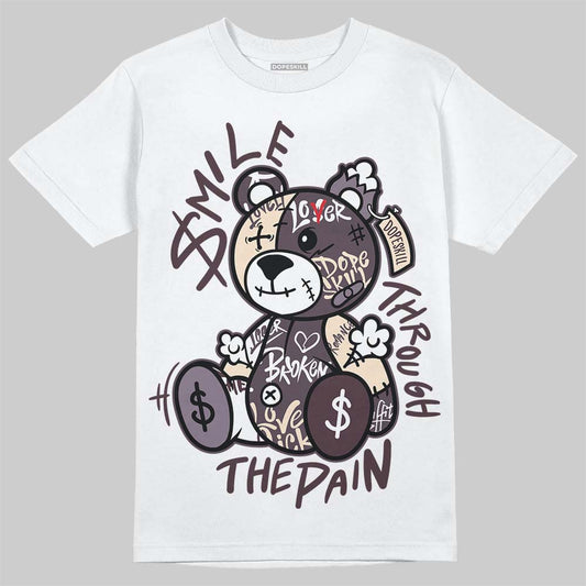 A Ma Maniere x Air Jordan 4 "Phantom" DopeSkill T-Shirt Smile Through The Pain Graphic Streetwear - White