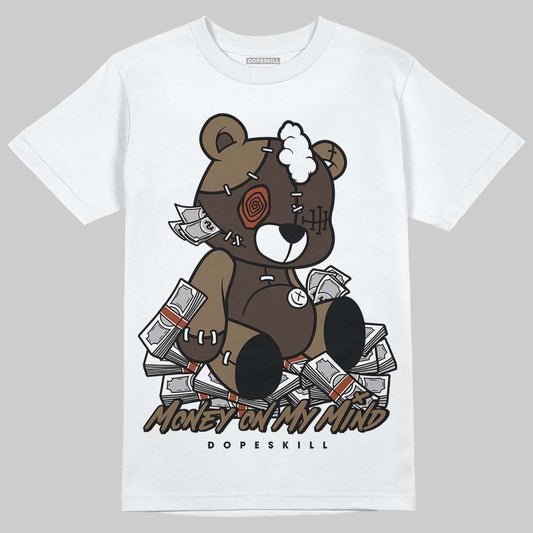 Jordan 1 Low OG “Mocha” DopeSkill T-Shirt MOMM Bear Graphic Streetwear - White