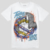 Dunk Low Futura Orange Blaze DopeSkill T-Shirt Takin No L's Graphic Streetwear - White 