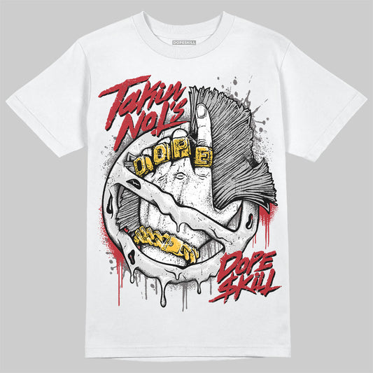 New Balance 1906R Silver Classic Crimson DopeSkill T-Shirt Takin No L's Graphic Streetwear - WHite 