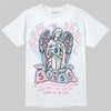 Jordan 1 Low SE Paw Print Pink Foam DopeSkill T-Shirt Angels Graphic Streetwear - White 