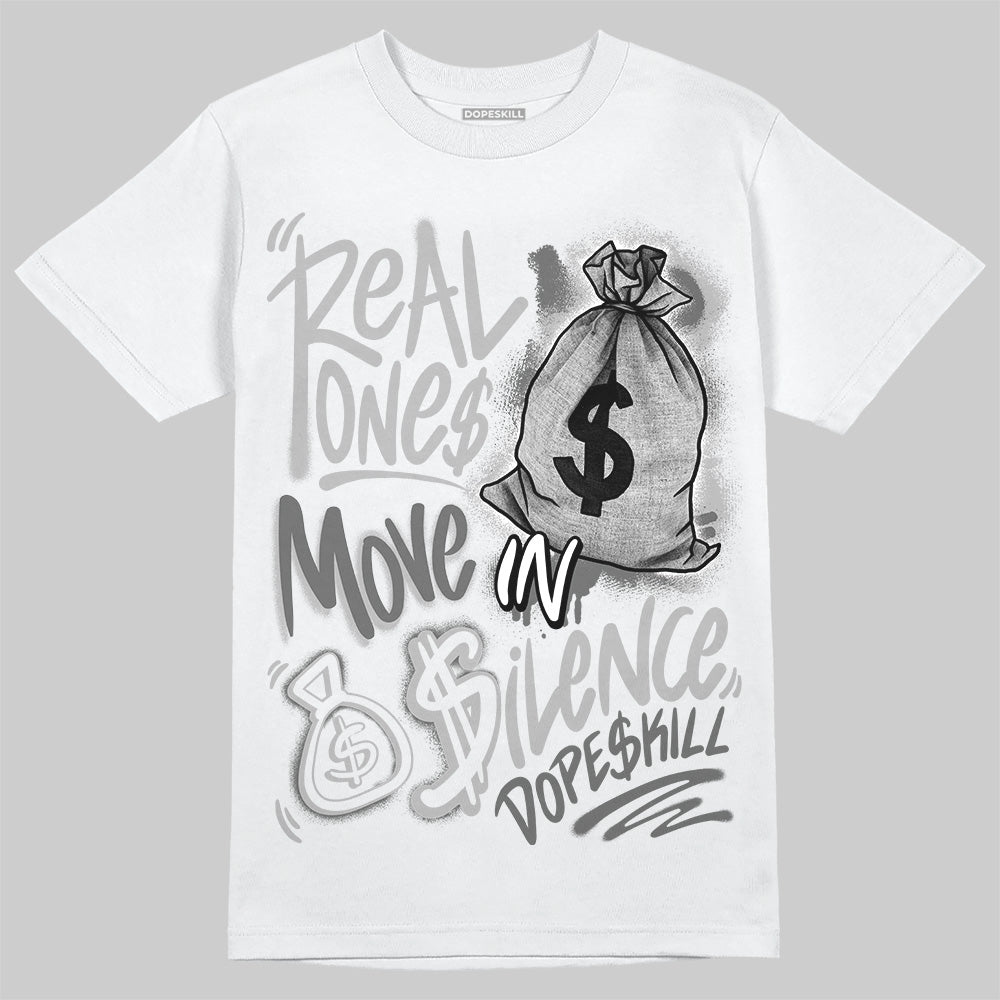 New Balance 2002R ‘Steel Orca’ DopeSkill T-Shirt Real Ones Move In Silence Graphic Streetwear - WHite